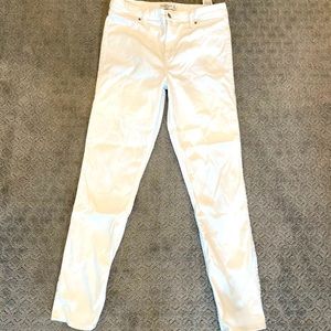 Abercrombie High Rise white Skinny Jeans